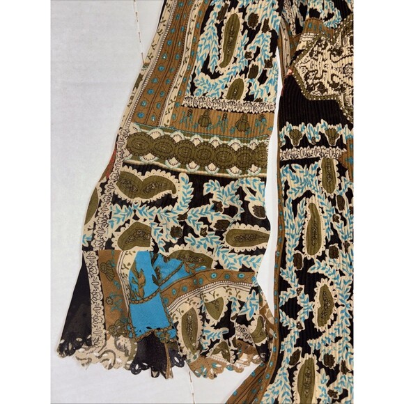 Essentials by Milano Blouse Multicolor Women's 1x Ruffled Long Sleeve Shirt - Picture 11 of 13